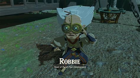 robbie testing sensor tears of the kingdom|zelda shrine sensor robbie.